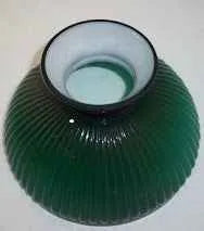 12554 Green Ribbed Shade Flair Top - Adrianas Specialty Lamp Shades