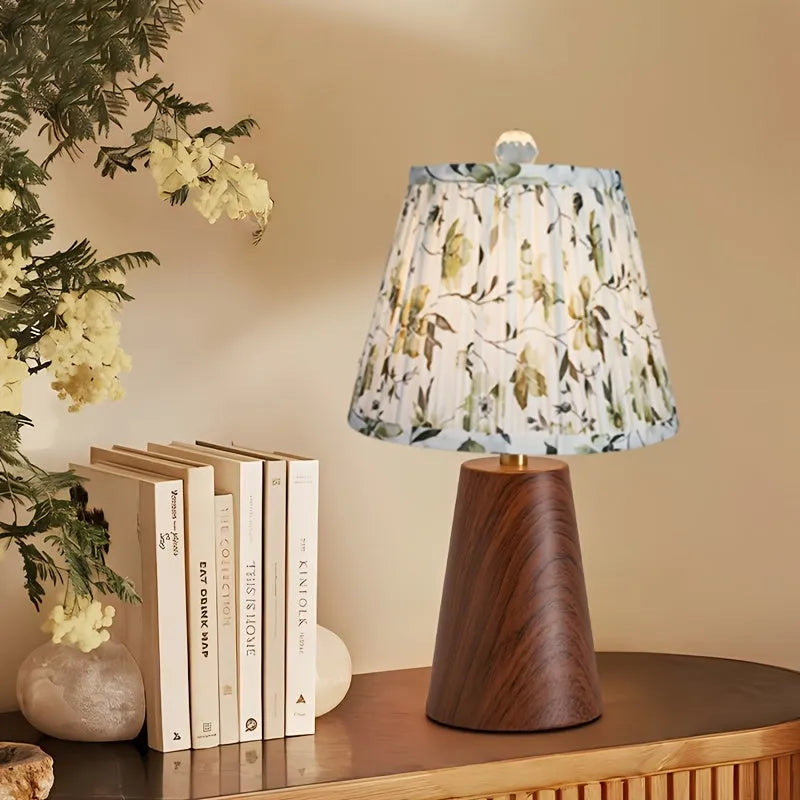 Pale Green Print Fabric Lamp Shade 6x10x7.5" Adrianas Specialty Lamp Shades
