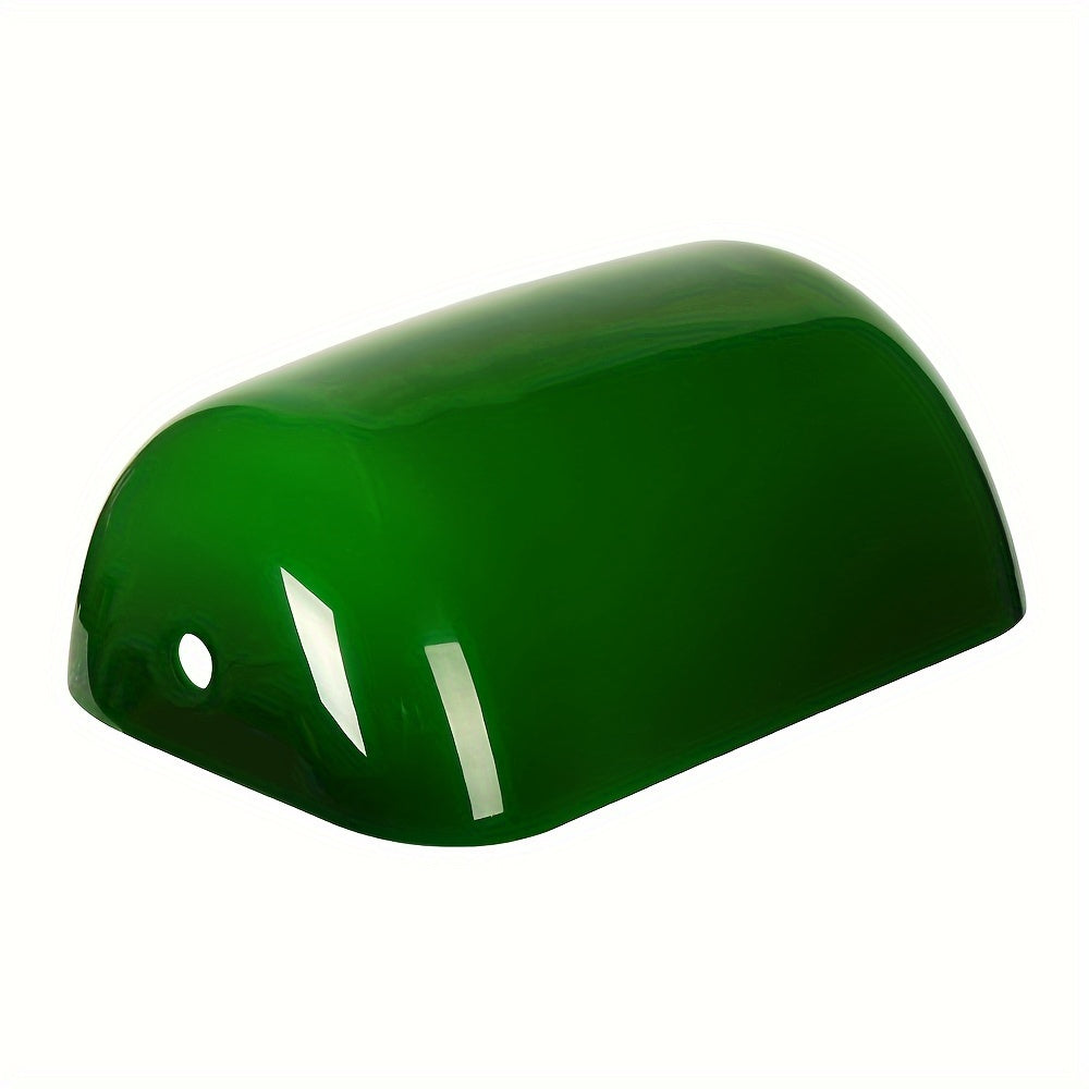 Lamp Shades for Table Lamps, Banker Glass Lamp Shade Replacement, Desk Lamp Green Glass Cover ("8.85 IN " L "5.11 IN" W "2.95 IN" H) - Adrianas Specialty Lamp Shades