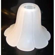 13445g Acid Etched Neck Less Bell (frosted) Lamp Shade pendant-lamp-shades Adrianas Specialty Lamp Shades