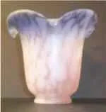 13460 Pink and Blue Frit Pendant - Adrianas Specialty Lamp Shades