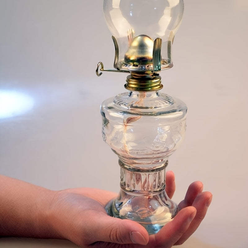 Rustic Retro Glass Oil Lamp - Adrianas Specialty Lamp Shades