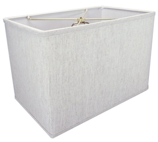 16"W x 11"H Rectangular Drum Lampshade Softback Textured Oatmeal - Specialty Shades