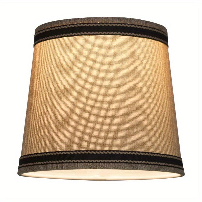 Brown with Black Trim Empire Accent Lamp Shade, 6 x 7.5 x 6.5" - Adrianas Specialty Lamp Shades