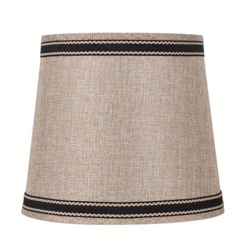 Brown with Black Trim Empire Accent Lamp Shade, 6 x 7.5 x 6.5" - Adrianas Specialty Lamp Shades