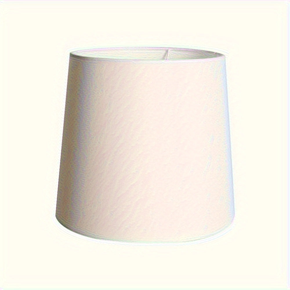 White Fabric Uno Lamp Shade, 11"H x 12"D, Transitional, Adult Office Or Dorm Room Use - Adrianas Specialty Lamp Shades
