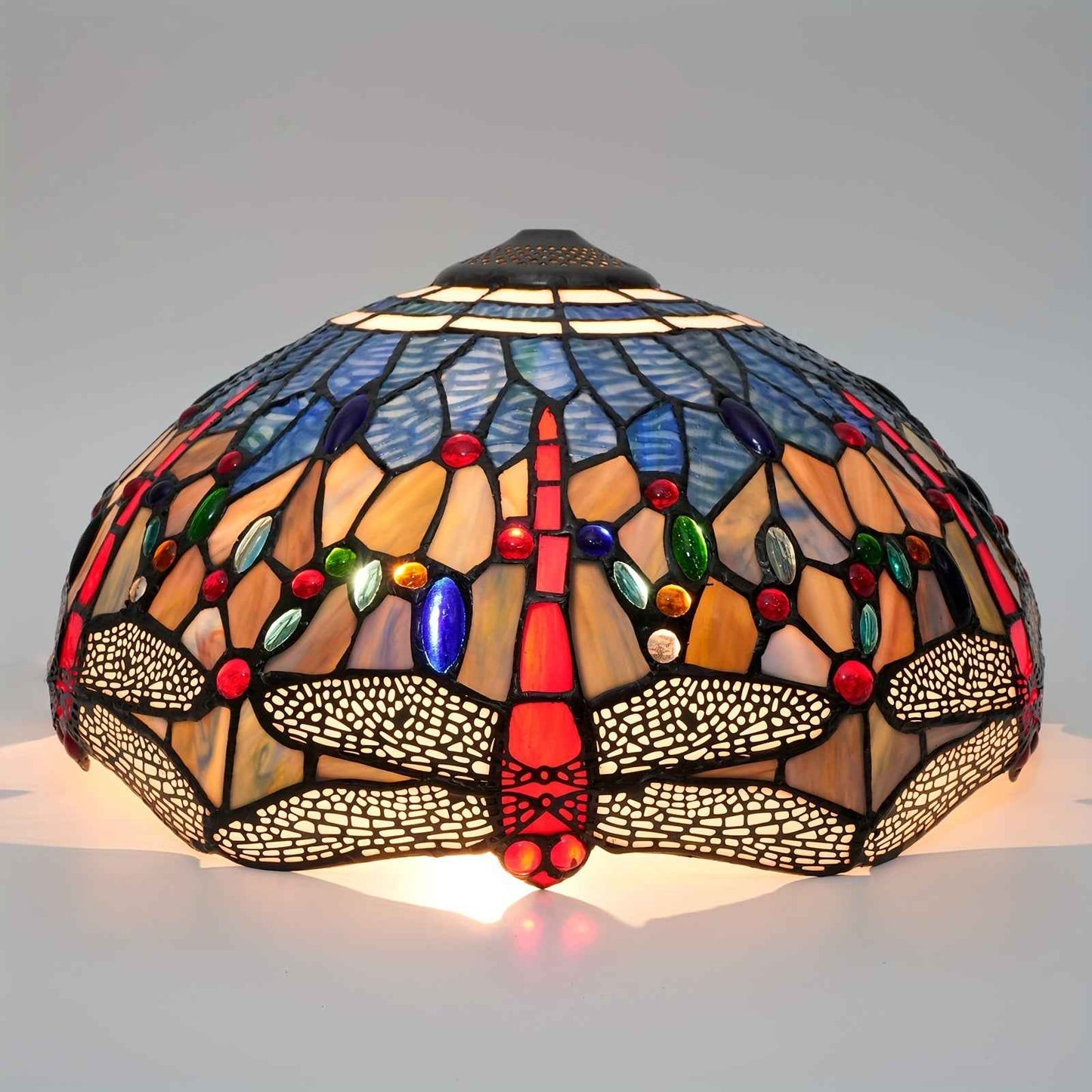 16" Tiffany-Style Stained Glass Lamp Shade
