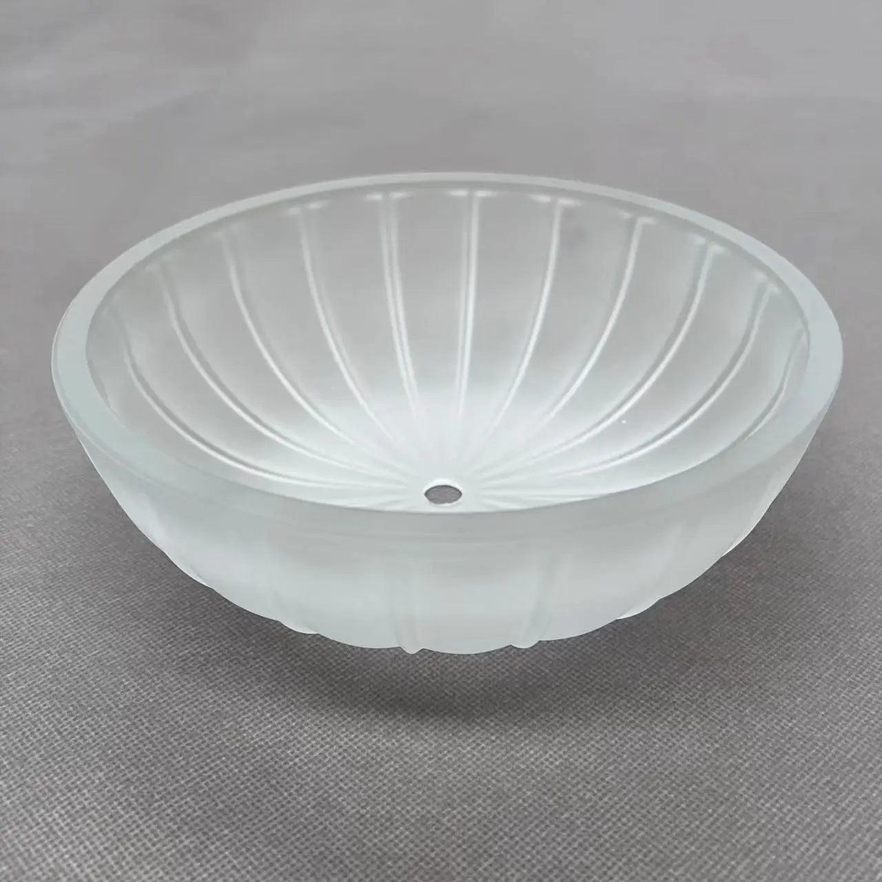 200000531 - Glass Lamp Shade Replacement Frosted dome-lamp-shades, reverse-painted-lamp-shades Adrianas Specialty Lamp Shades