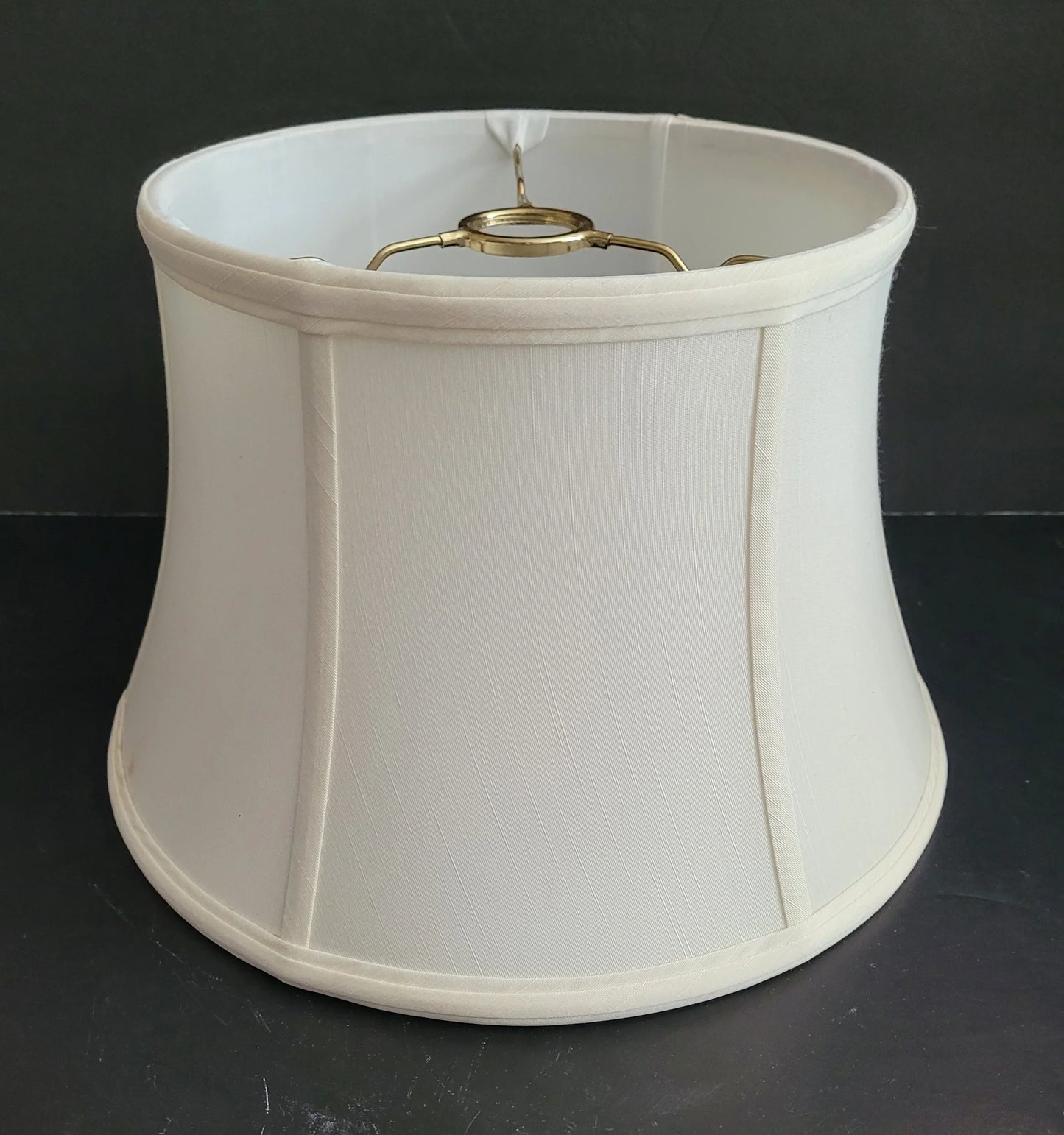 33533 Beige Silk Bridge Lamp Shade - Adrianas Specialty Lamp Shades