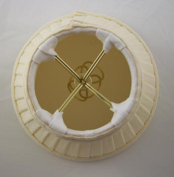 Cream Pleated Chandelier Shade - 6 Inch Bottom - 20307 - Adrianas Specialty Lamp Shades