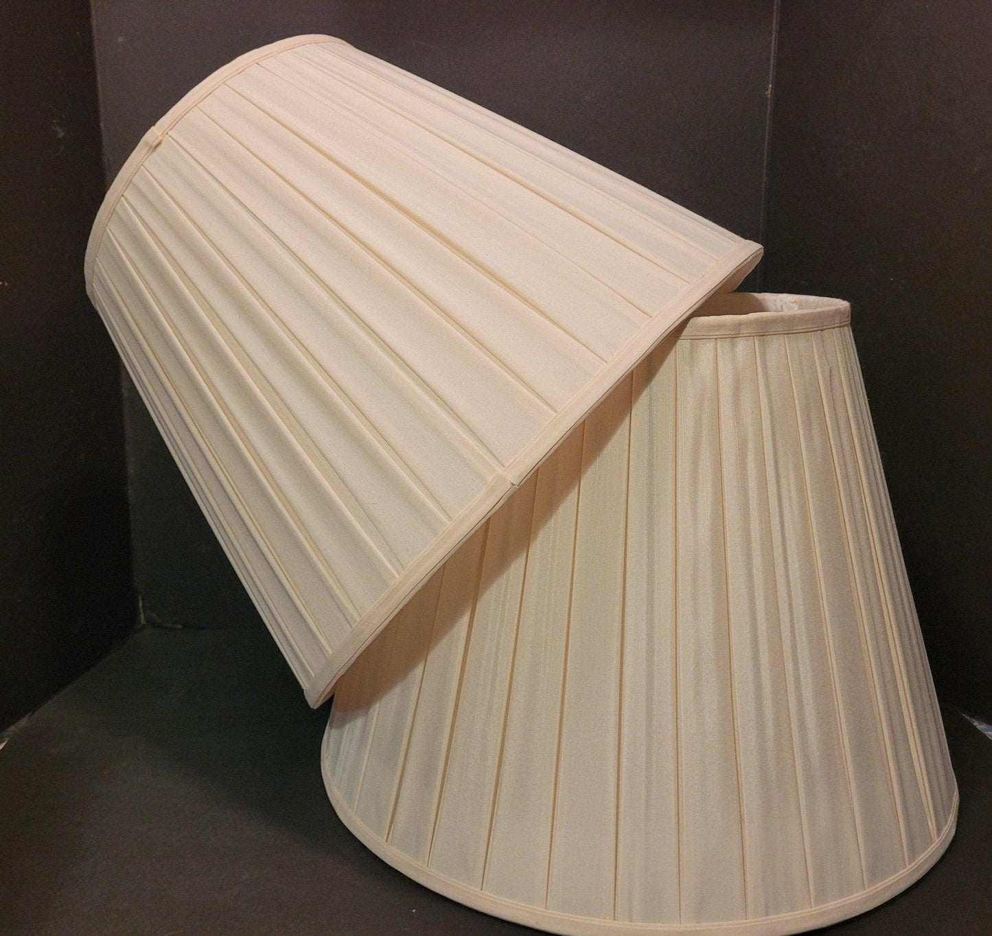 20404 Empire Pleated Shantung Silk Lamp Shades silk-lamp-shades Adrianas Specialty Lamp Shades