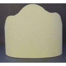 21903 Beige Silk Half Shade Finials Fitter replacement-lamp-shades Adrianas Specialty Lamp Shades