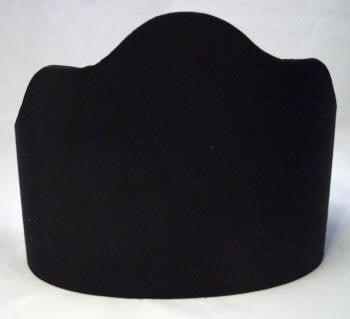 21904 Black Silk Half Shade Silk Lined replacement-lamp-shades Adrianas Specialty Lamp Shades