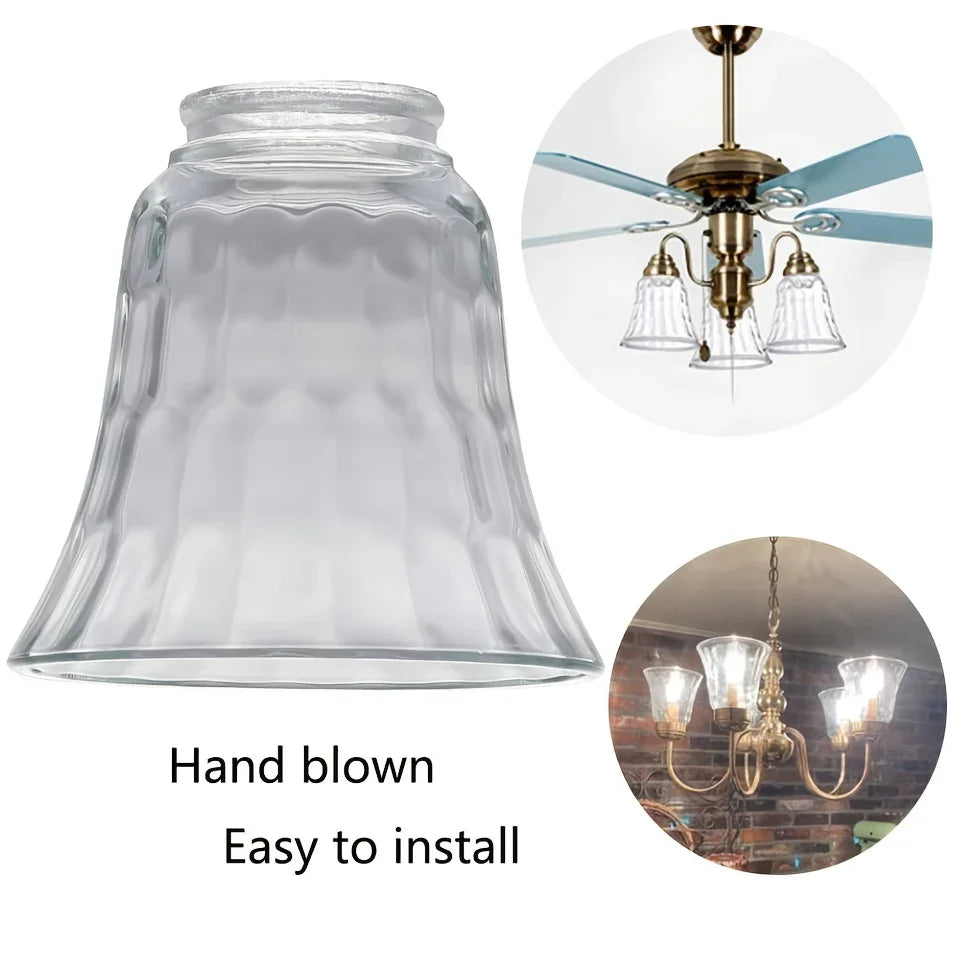 4pcs Set Clear Glass Pendant Lamp Shades