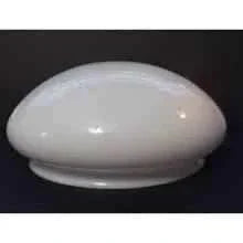 25658 White Opal Mushroom Shape 10 inch Fitter - Adrianas Specialty Lamp Shades