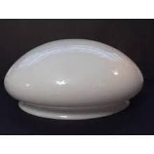 25658 White Opal Mushroom Shape 10 inch Fitter - Specialty Shades