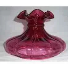 29791 Cranberry Fenton Tam O Shanter - Adrianas Specialty Lamp Shades