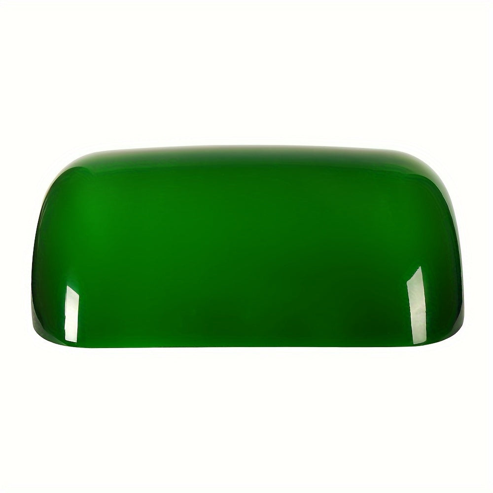 Lamp Shades for Table Lamps, Banker Glass Lamp Shade Replacement, Desk Lamp Green Glass Cover ("8.85 IN " L "5.11 IN" W "2.95 IN" H) - Adrianas Specialty Lamp Shades