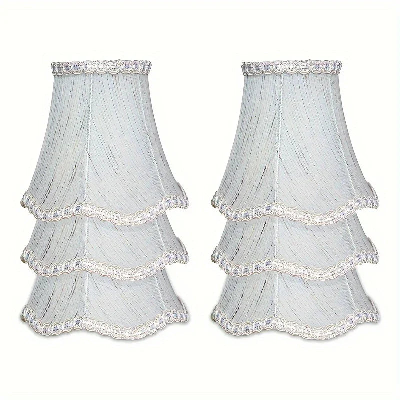 6 Pieces Modern European Style Mini Bell Lamp Shades