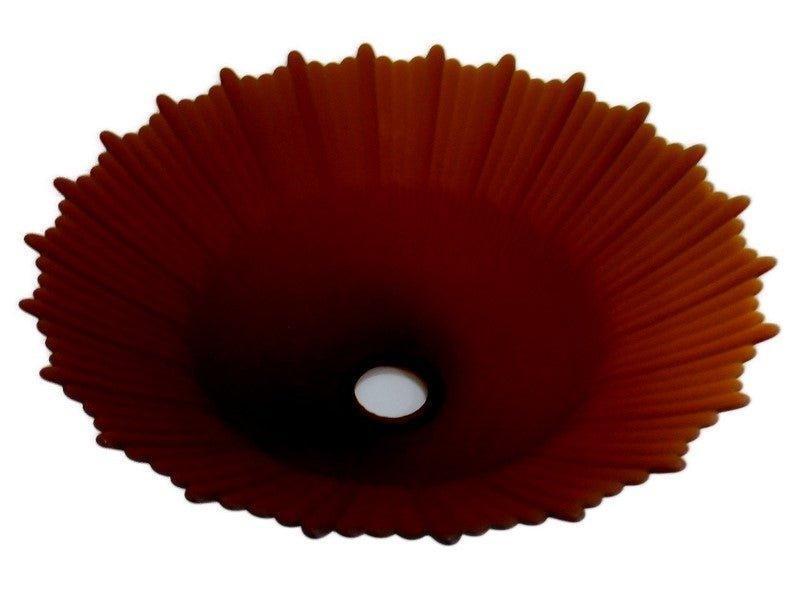 33362 Amber Ribbed Floor Lamp Shade - Adrianas Specialty Lamp Shades