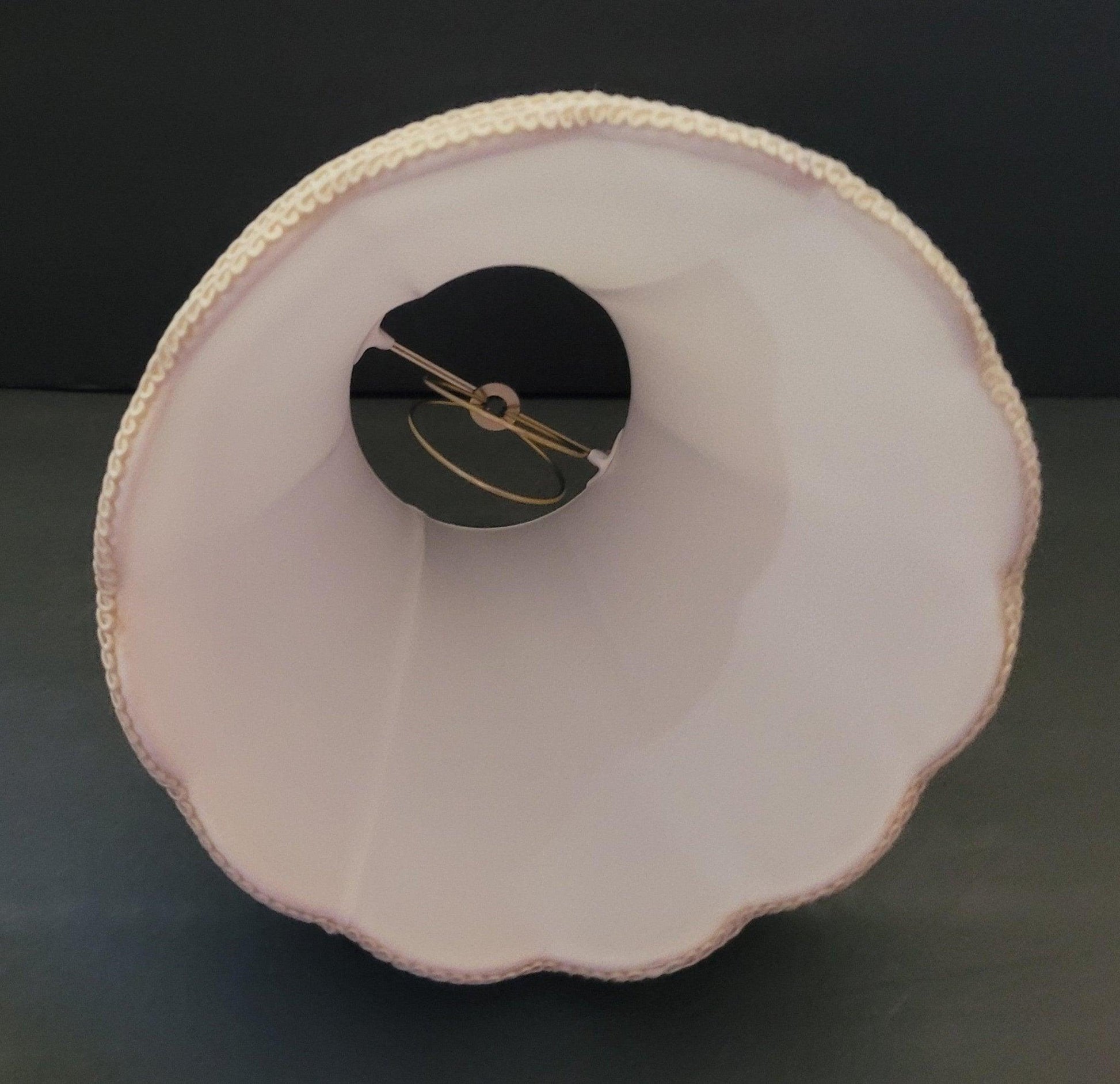 33433 White Gallery Bottom Clip On Shade - Adrianas Specialty Lamp Shades