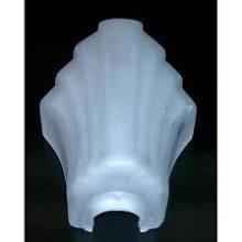 33541 Art Nouveau Acid Etched Half Shade - Adrianas Specialty Lamp Shades