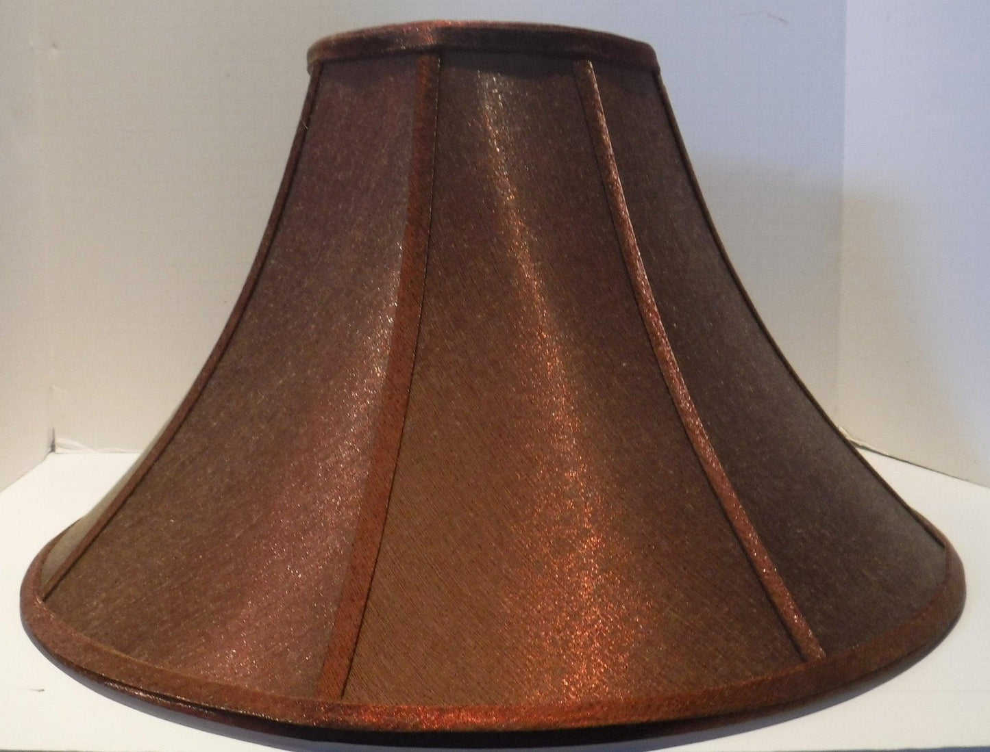 34121 Large Brown Silk Table Shade - Specialty Shades