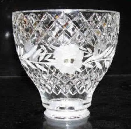 34701 Floral Cut Crystal Pendant - Adrianas Specialty Lamp Shades