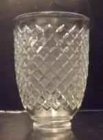 35629 - Diamond Pattern with Acid Etched Floral - Adrianas Specialty Lamp Shades