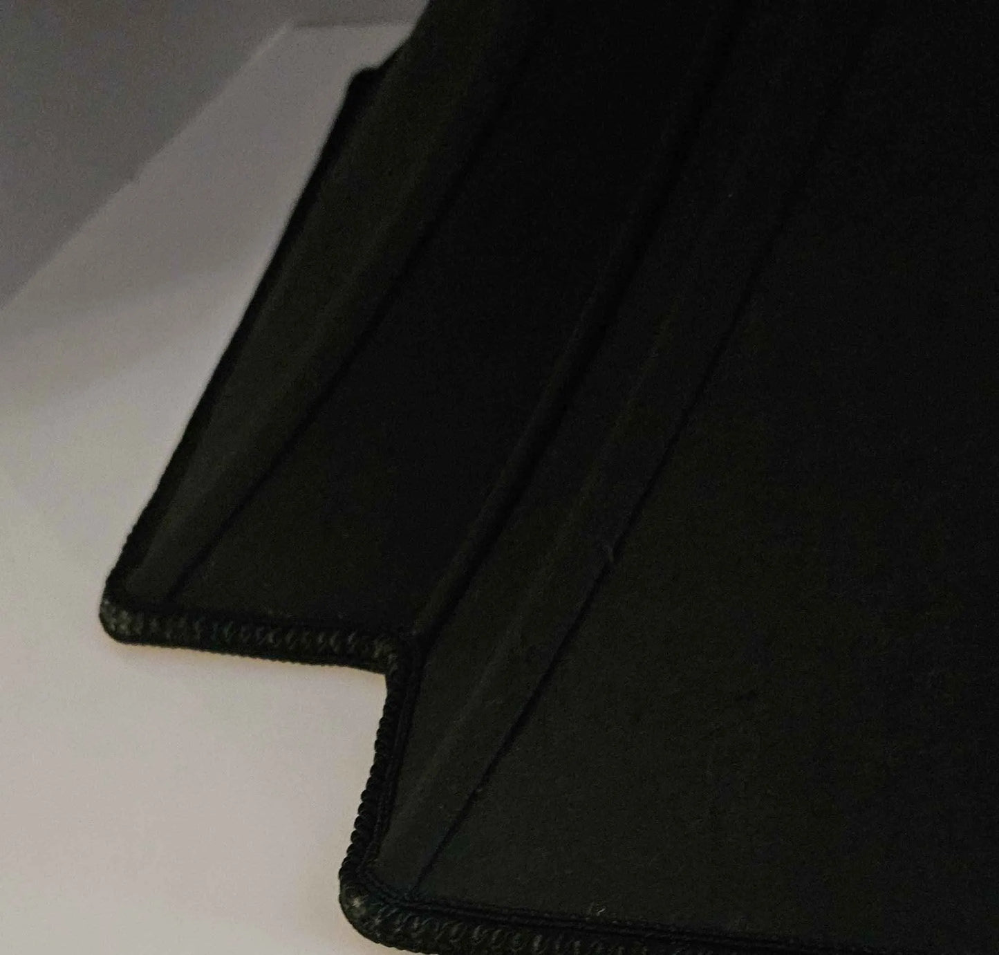 36931 Black Silk Cut Corner Lamp Shade - Adrianas Specialty Lamp Shades