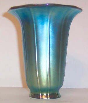 39652 Blue Aurene Trumpet odd-lots Adrianas Specialty Lamp Shades