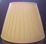 39819 Cream Box Pleat Silk Lamp Shades - Specialty Shades