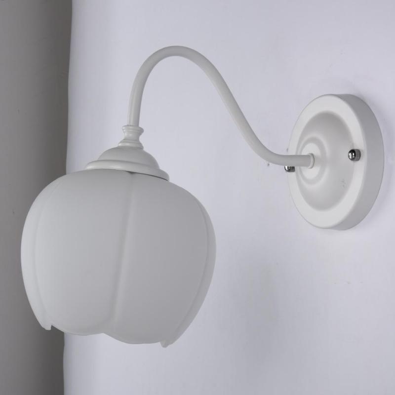 White Pumpkin-Shaped Glass Lampshade - Adrianas Specialty Lamp Shades