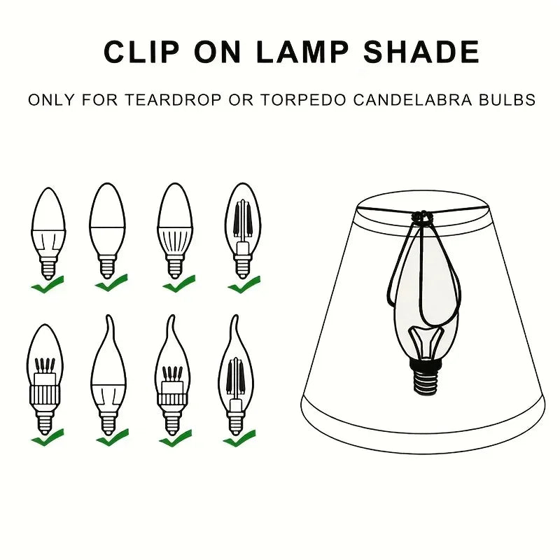 3/6pcs Leopard Print Clip-On Lampshade