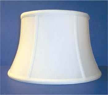 56423 White Silk Uno Floor Lamp Shade - Adrianas Specialty Lamp Shades