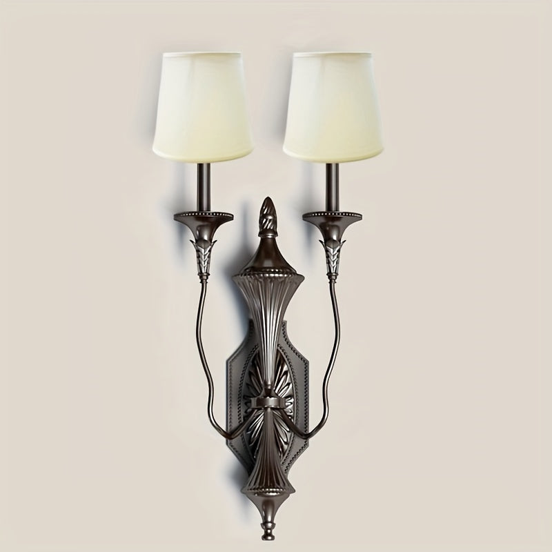 6pcs Modern Fabric Crystal Chandelier Mini Lamp Shades - Clip-On, Droplight, Wall Lamp Compatible - Easy to Install, Wireless, Metal Finish - Adrianas Specialty Lamp Shades