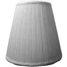 58936 White Mushroom Pleat Lamp Shades - Adrianas Specialty Lamp Shades