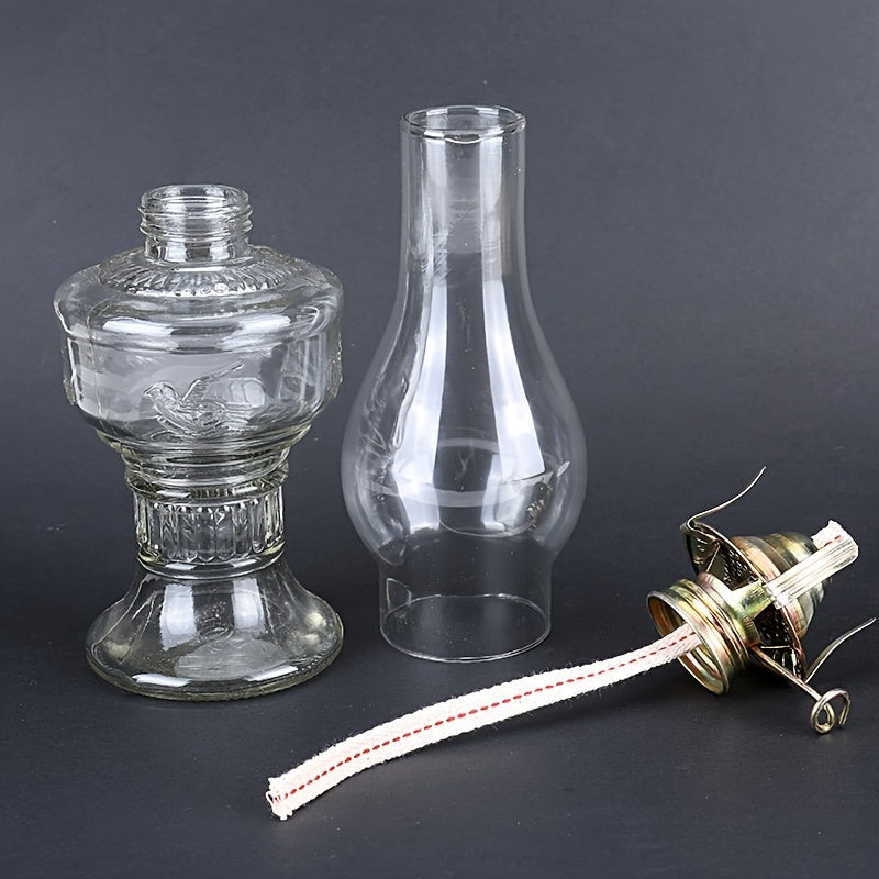 Rustic Retro Glass Oil Lamp - Adrianas Specialty Lamp Shades