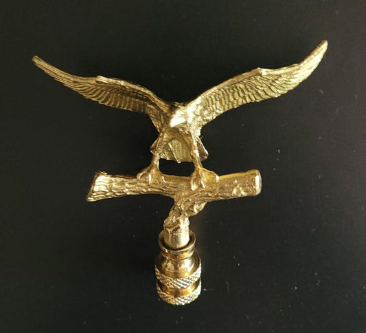 59415 Brass Eagle Finial - Specialty Shades