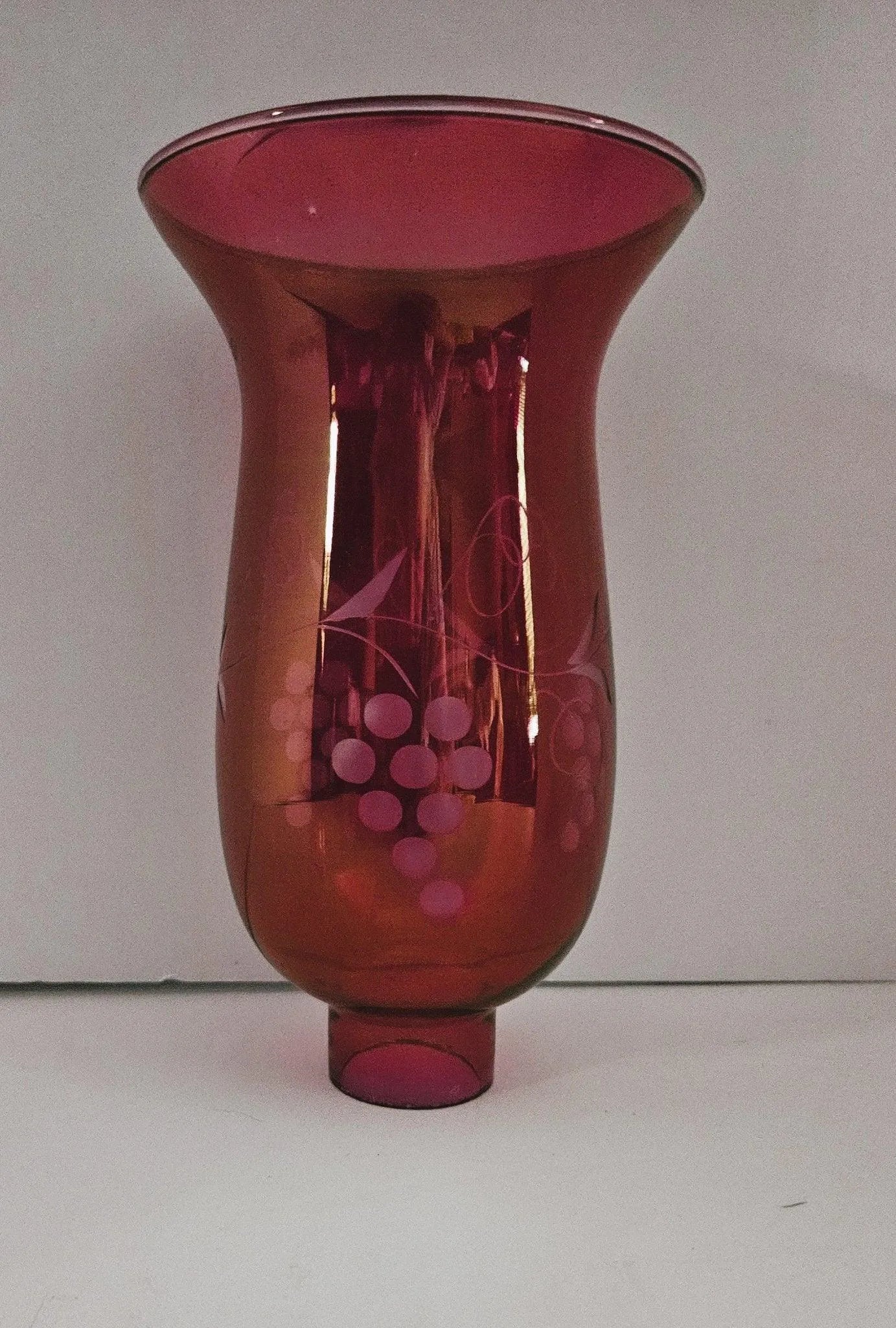 61334s Cranberry Grape Scone -8 inch - Adrianas Specialty Lamp Shades