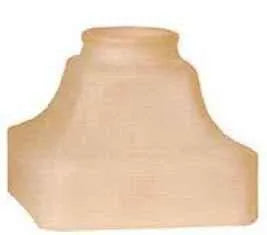 61921 Champagne Gas Square Glass Shade - Adrianas Specialty Lamp Shades