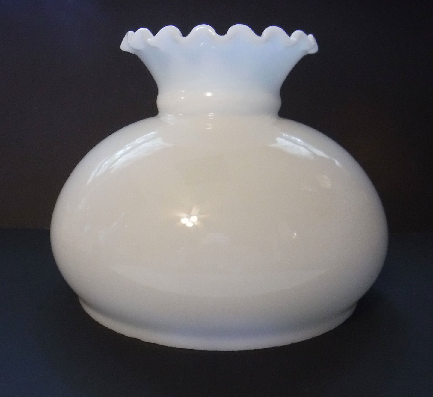 62233 Eight Inch Cased White Student Glass - Adrianas Specialty Lamp Shades