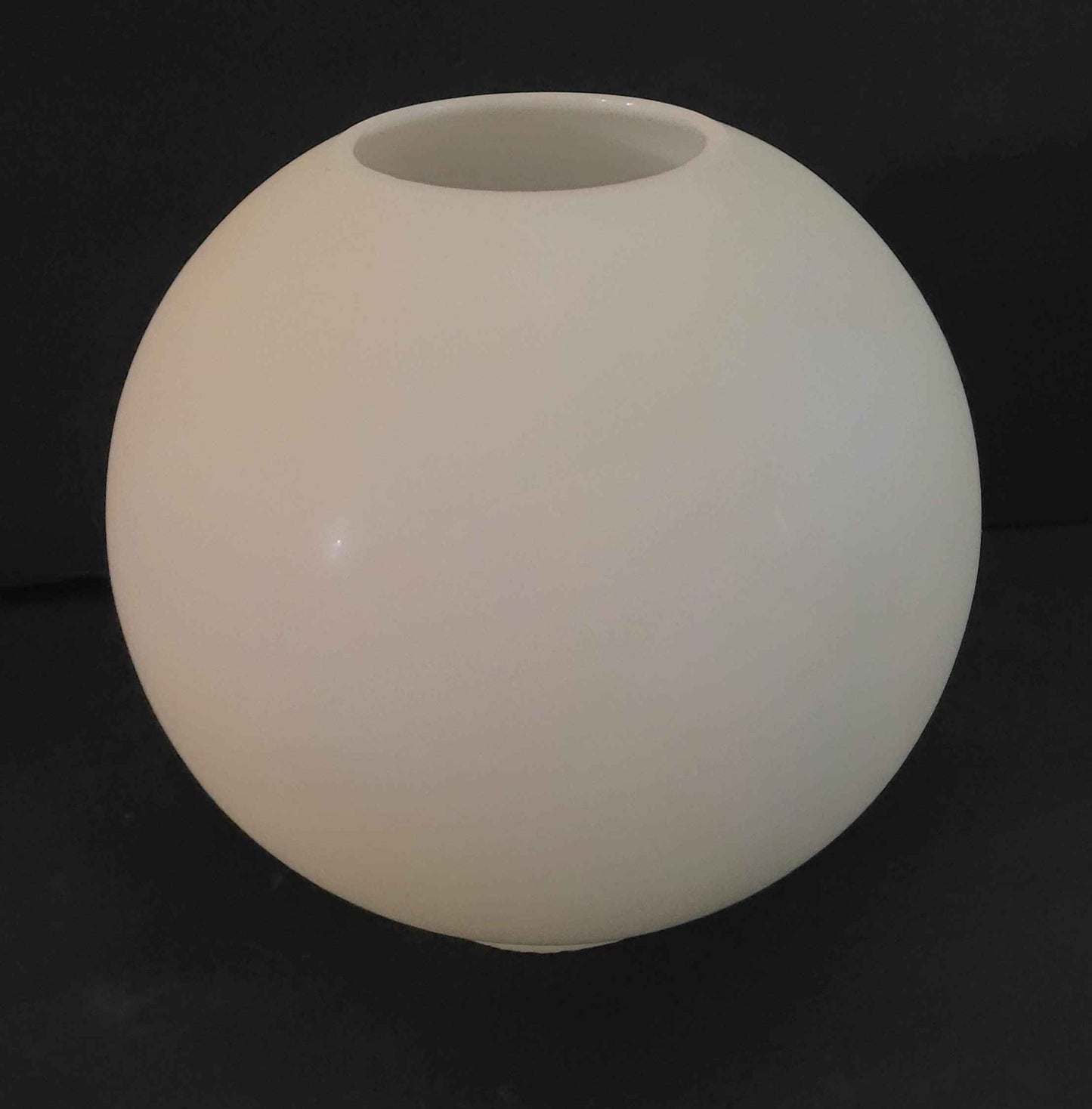 62328 Satin Cream Eight Inch Ball Glass Lamp Shade - Adrianas Specialty Lamp Shades