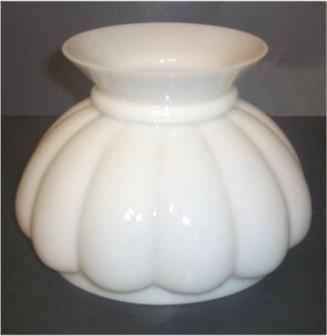 63036 Seven Inch Glossy Opal Mellon Student Lamp Shades - Adrianas Specialty Lamp Shades