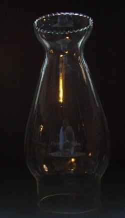 66174 Clear Crimp Top Lotus Chimney - Adrianas Specialty Lamp Shades