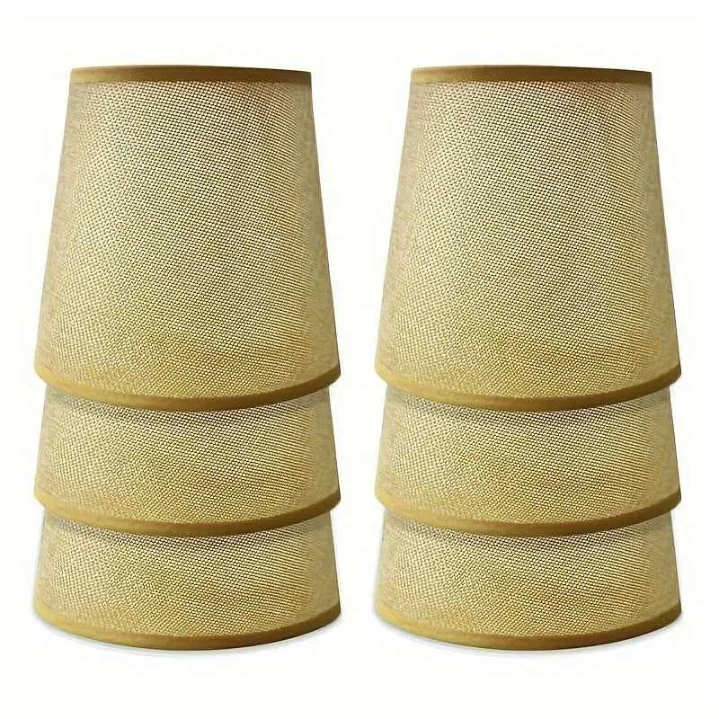 6pcs Modern Fabric Crystal Chandelier Mini Lamp Shades