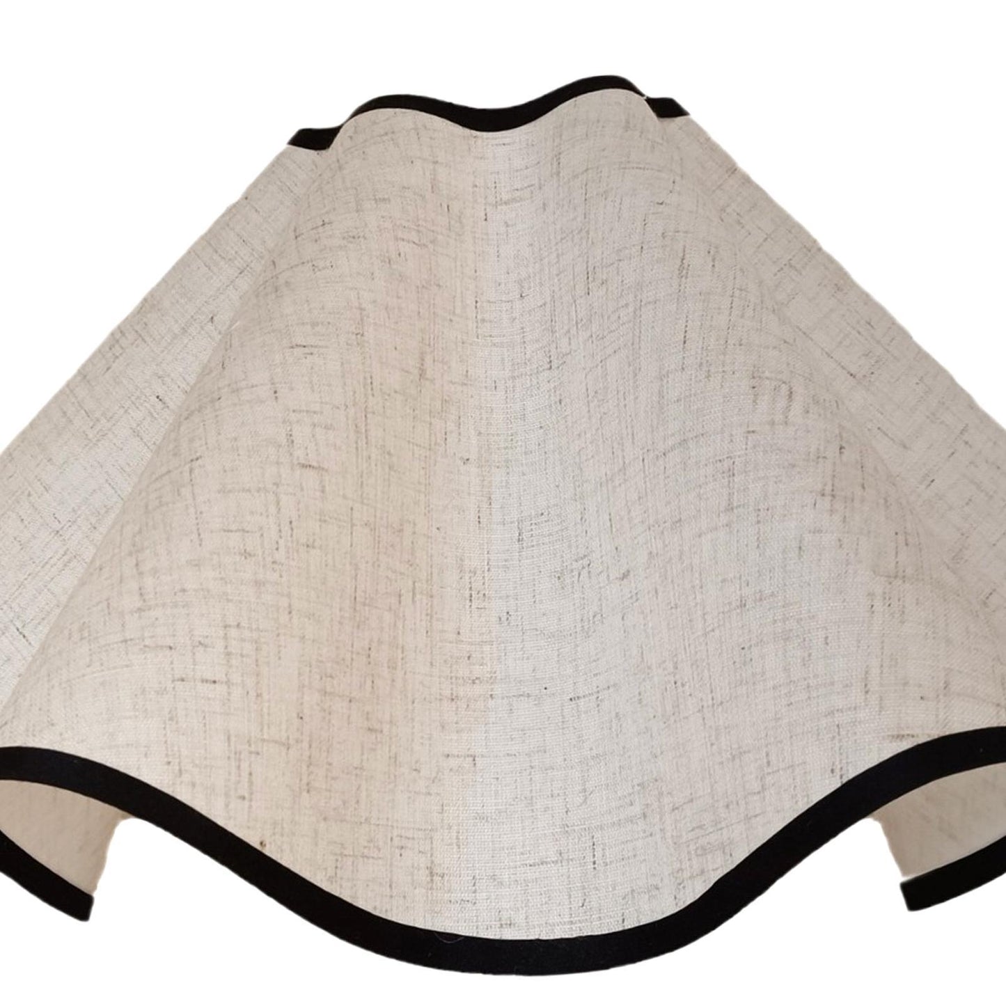 Petal Table Lamp Shade, Decorative Linen Bedside Light Cover, Portable Modern Home Decor for Dorm and Cafe, 14.96inch - Adrianas Specialty Lamp Shades