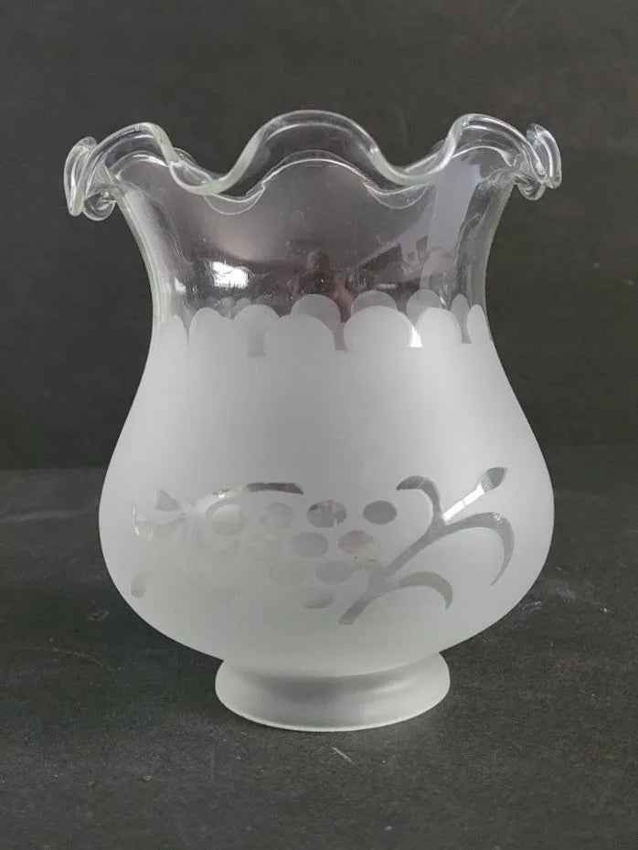 81212 Frosted Etched Grape Design - Adrianas Specialty Lamp Shades