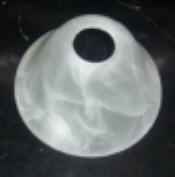 81250 Neck Less Frosted White Swirl - Adrianas Specialty Lamp Shades