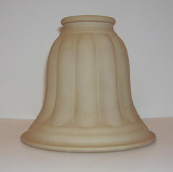 81257 Sandy Fluted Bell Glass Replacement Bell - Adrianas Specialty Lamp Shades